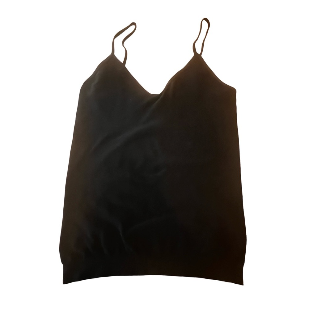 Y2K Oroblu Italy Black Fitted Tank Top,‎ Camisole, Size Large/Extra Large